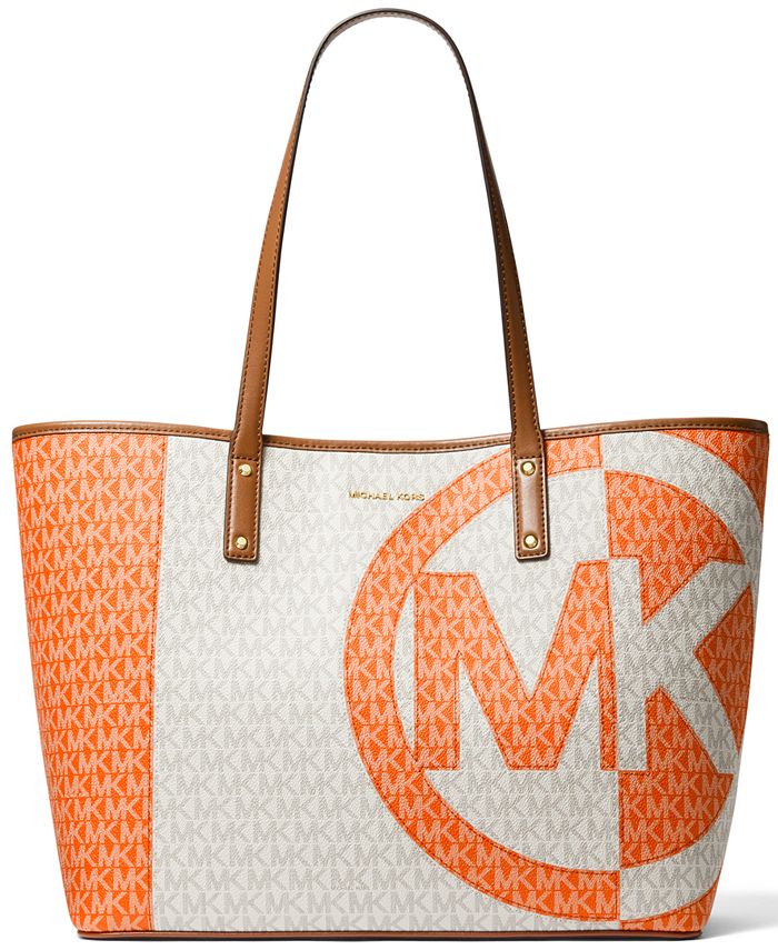 Michael Kors Carter Large Signature Open Tote & Reviews - Handbags &  Accessories - Macy's