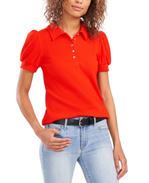 Riley & Rae Tobi Puff-Sleeve Polo Shirt Created for Macy's
