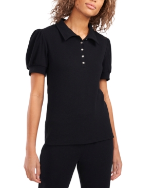 Riley & Rae Tobi Puff-Sleeve Polo Shirt Created for Macy's