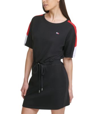 t shirt dress drawstring waist