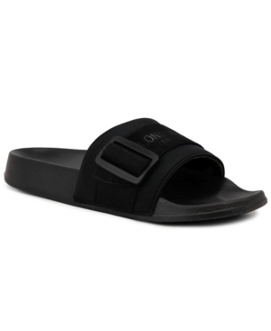 London Fog Women's Skyden Slide Sandals Women's Shoes In Black Neoprene