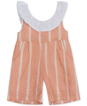 Rare Editions Baby Girls Striped Romper