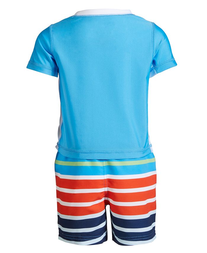 First Impressions Baby Boys Striped Rash Guard Set, Created for Macy's