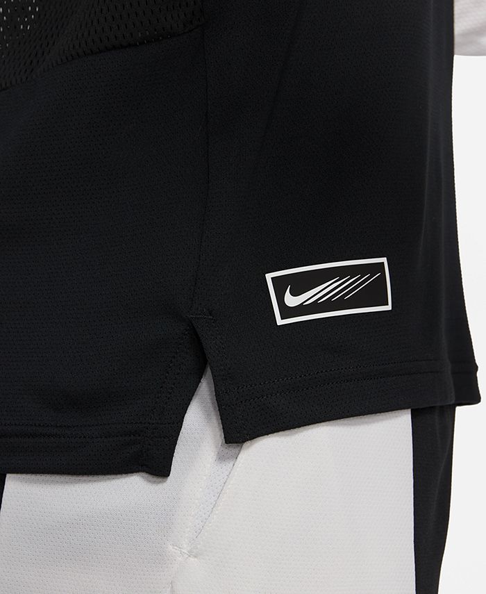 Nike Men's Sport Clash Long-Sleeve Moto Tee & Reviews - Activewear ...