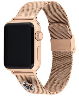 Apple Watch stalen band (goud) - Smartwatchbanden.nl