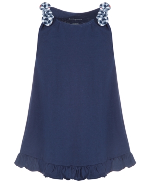 First Impressions Baby Girls Knot Ruffle Cotton Tunic Created for Macy's