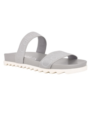Calvin Klein Women's Carlat Slip-On Flat Sandals Women's Shoes
