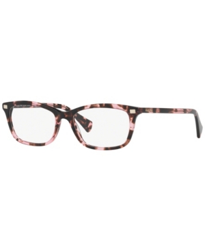 Ralph By Ralph Lauren Ralph Lauren Ra7089 Women's Rectangle Eyeglasses In Pink Tort