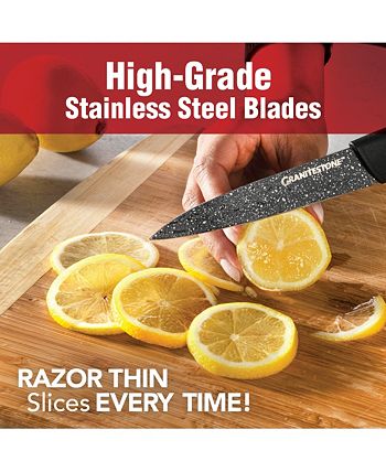 Nutriblade Knife Set Kitchen Nonstick Knives Set Dishwasher Safe New 4Pcs.