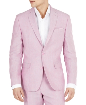 Bar Iii Men's Slim-fit Pink Linen Jacket, Created For Macy's | ModeSens