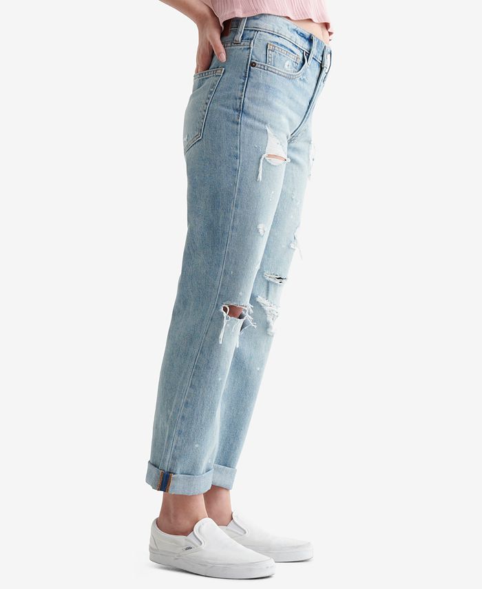 mid rise boyfriend jeans