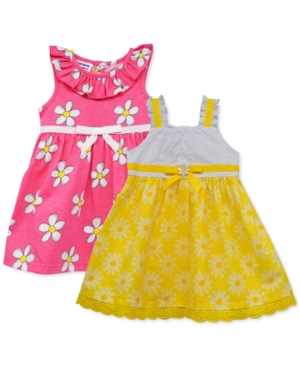 Blueberi Boulevard Baby Girls 2-Pack Flower Sundresses