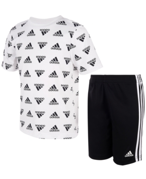 Baby Boys Brand Love T-shirt and Shorts Set 2 Piece