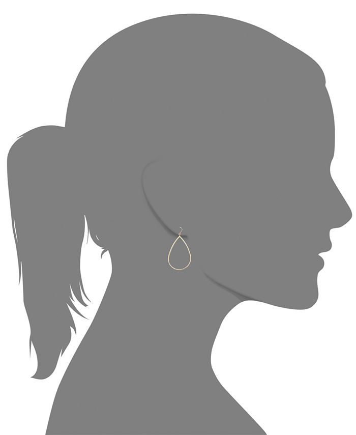 Macy's - 14k Gold Vermeil Earrings, Teardrop Dangle Earrings