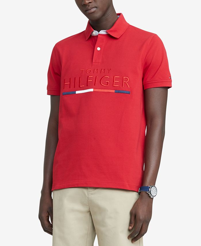 Regular Fit Embroidered Tommy Logo Polo