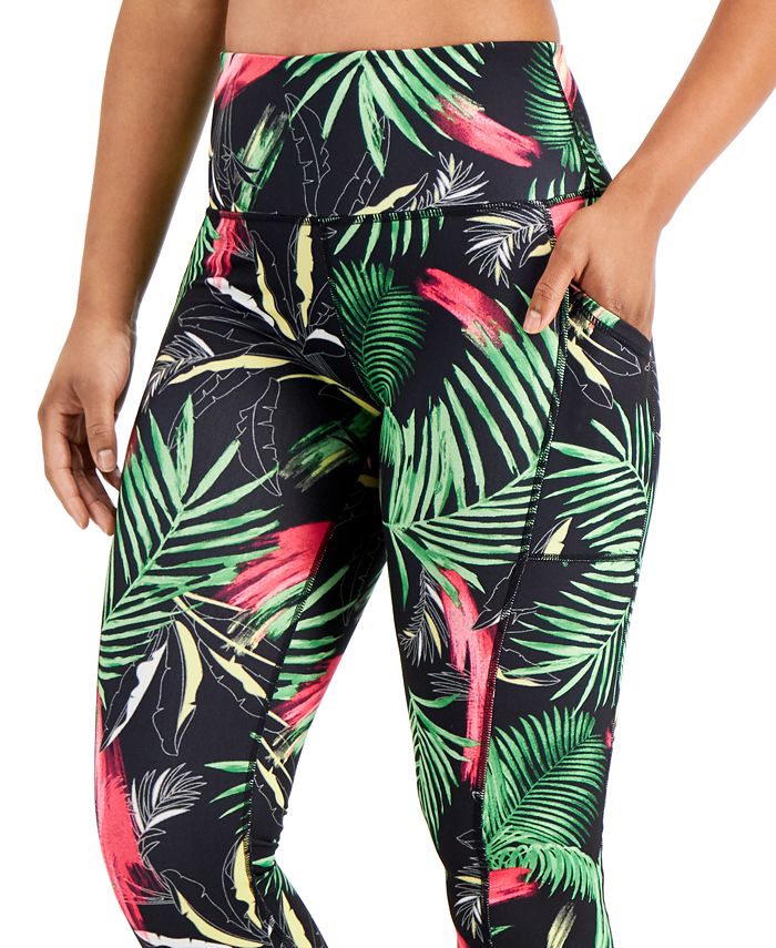 Ideology Women's Palm-Print Cropped Leggings, Created for Macy's ...