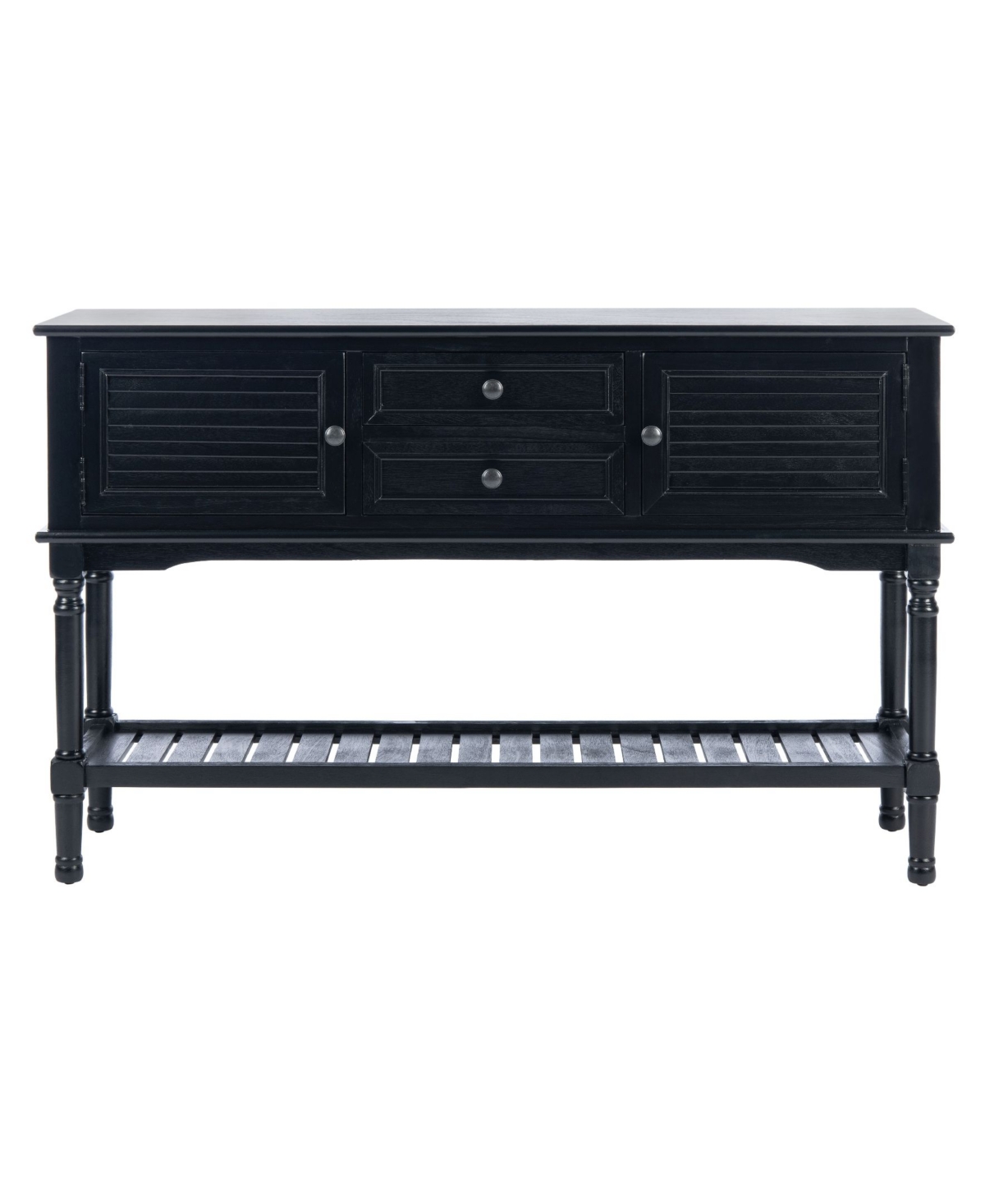 Safavieh Couture Tate 2drw 2 Door Console Table In Black