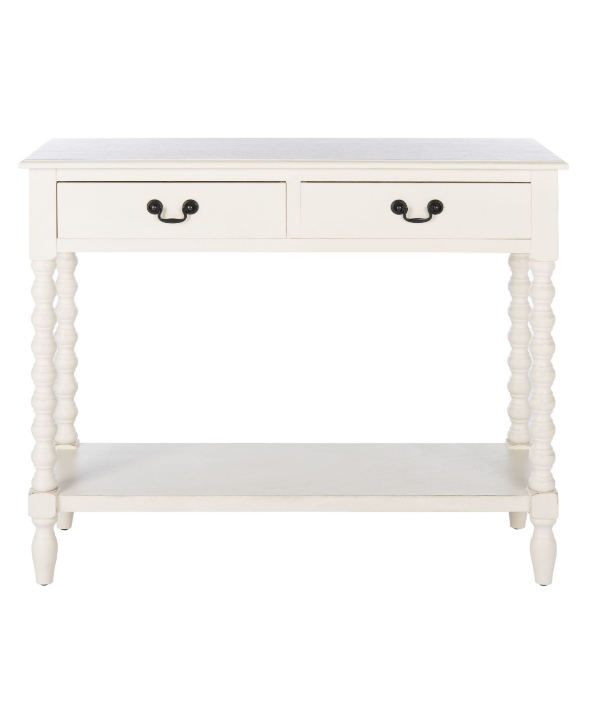 Safavieh Athena 2 Drawer Console Table In White