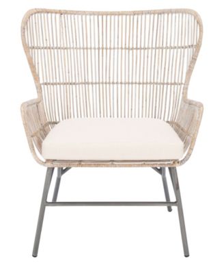 Lenu Rattan Accent Chair with Cushion