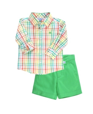 Baby Boys Button Down Shirt and Short Set