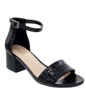 Sugar Women's Noelle Low Dress Sandals In Black Patent