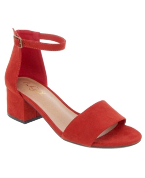 Sugar Noelle Block-Heel Sandals Women's Shoes