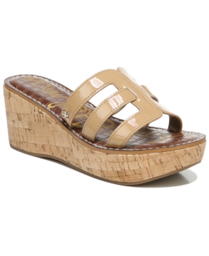 Sam Edelman Women's Ronie Logo Wedge Sandals Women's Shoes