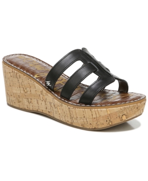 Sam Edelman Women's Ronie Logo Wedge Sandals Women's Shoes