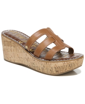 Sam Edelman Women's Ronie Logo Wedge Sandals Women's Shoes