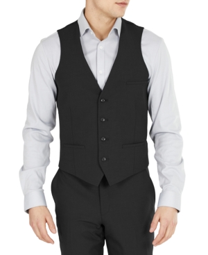 BAR III MEN'S SLIM-FIT WOOL SUIT VEST, CREATED FOR MACY'S 