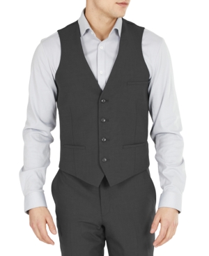 BAR III MEN'S SLIM-FIT WOOL SUIT VEST, CREATED FOR MACY'S 