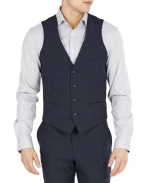 BAR III MEN'S SLIM-FIT WOOL SUIT VEST, CREATED FOR MACY'S 