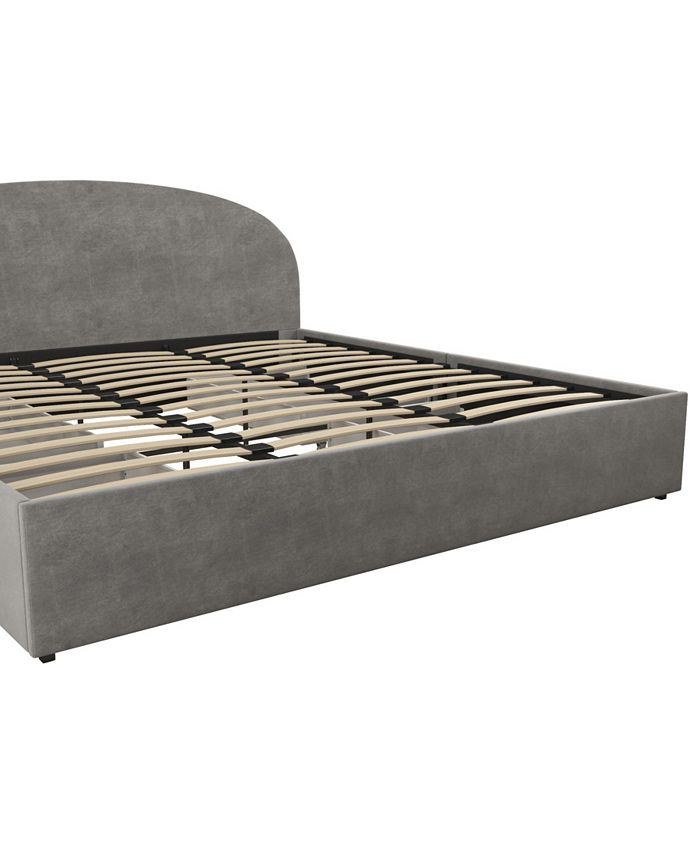 Mr. Kate Moon Upholstered Bed with Storage, King & Reviews Furniture
