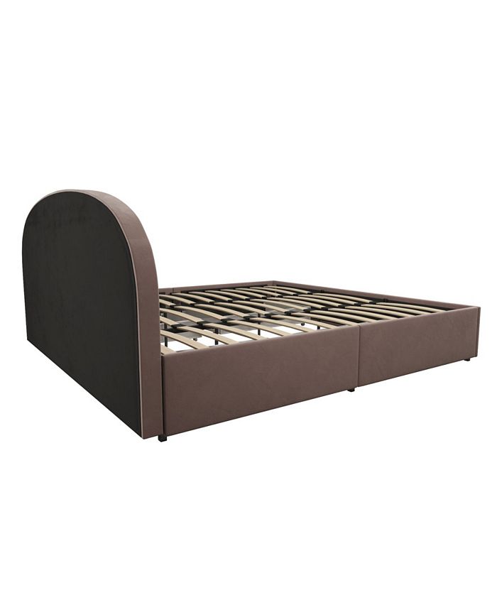 Mr. Kate Moon Upholstered Bed with Storage, King Macy's