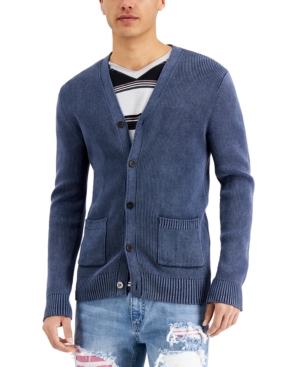 Inc Men's Stonewashed Cardigan Sweater Created for Macy's