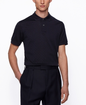 Boss Men's Regular-Fit Mercerized Polo Shirt