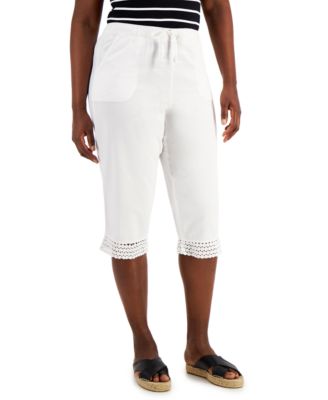 macy's white capri pants