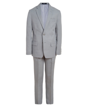 Big Boys Heather Twill Suit 2-piece Set