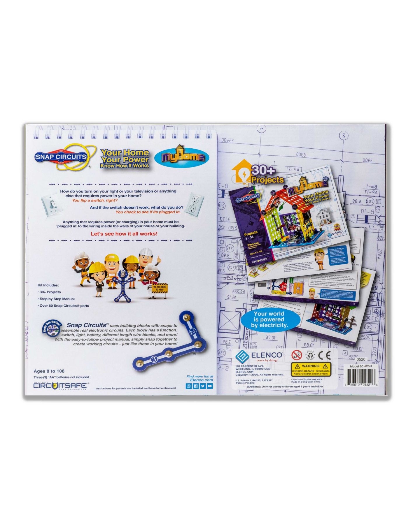 Детские игрушки Flat River Group MyHome 3-D Circuits 60-Piece Stem Learning Toy, Ages 8+ — фото 8