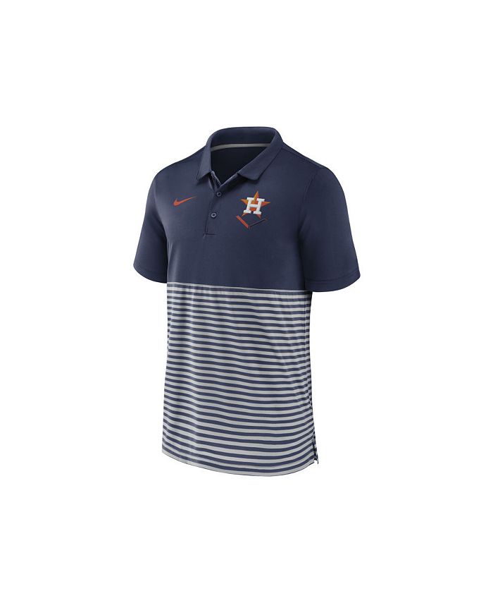 Houston Astros Nike Stripe Polo - Gray
