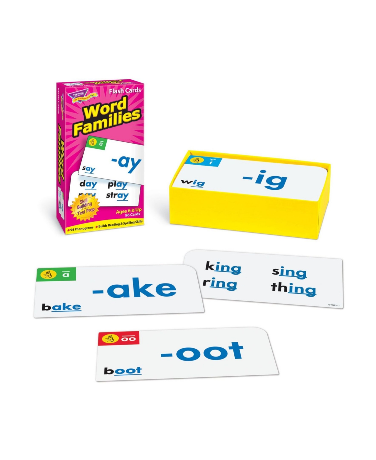 Shop Trend Enterprises Word Families Skill Drill Flash Cards In Open Misce