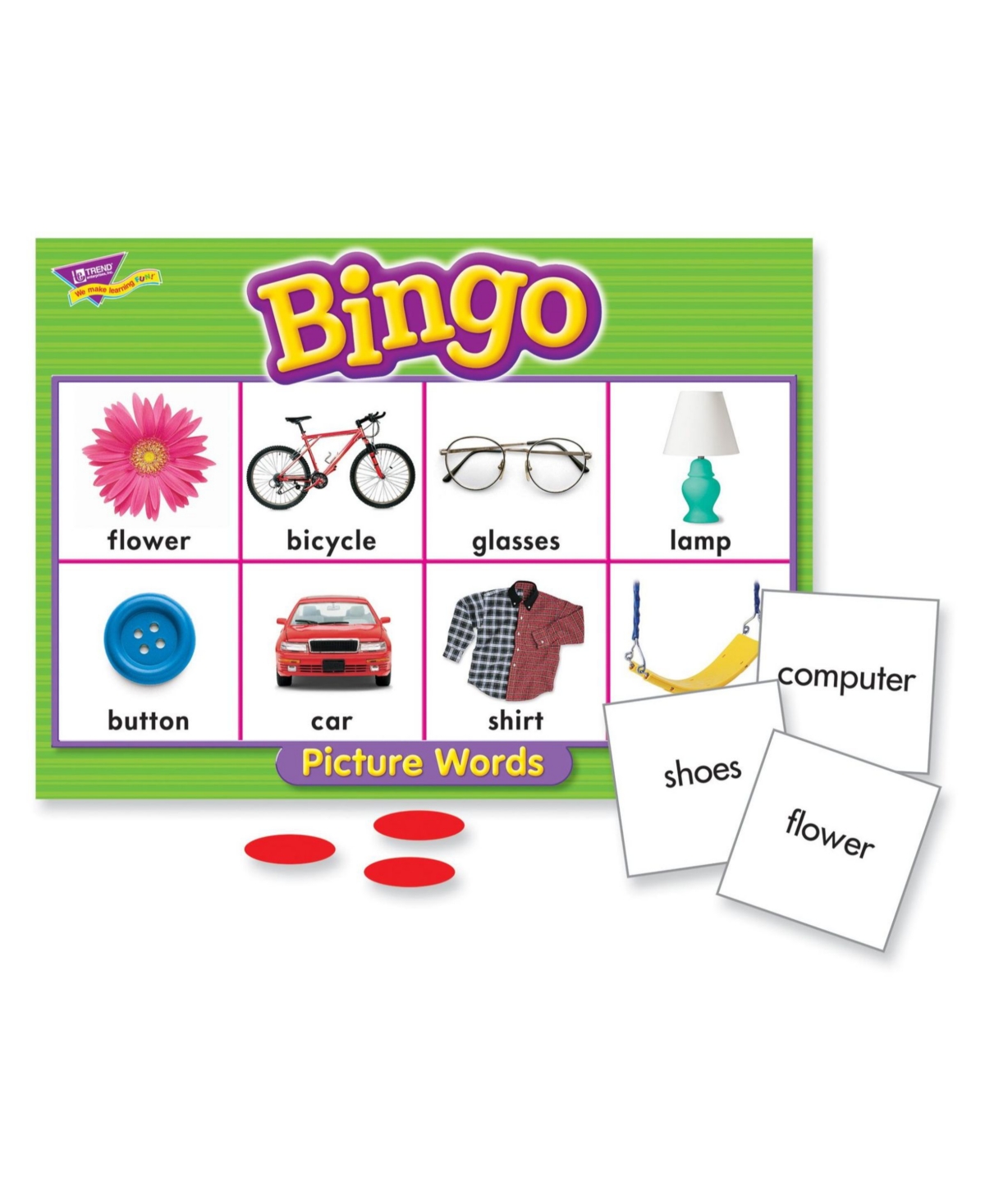 TREND ENTERPRISES PICTURE WORDS BINGO GAME 