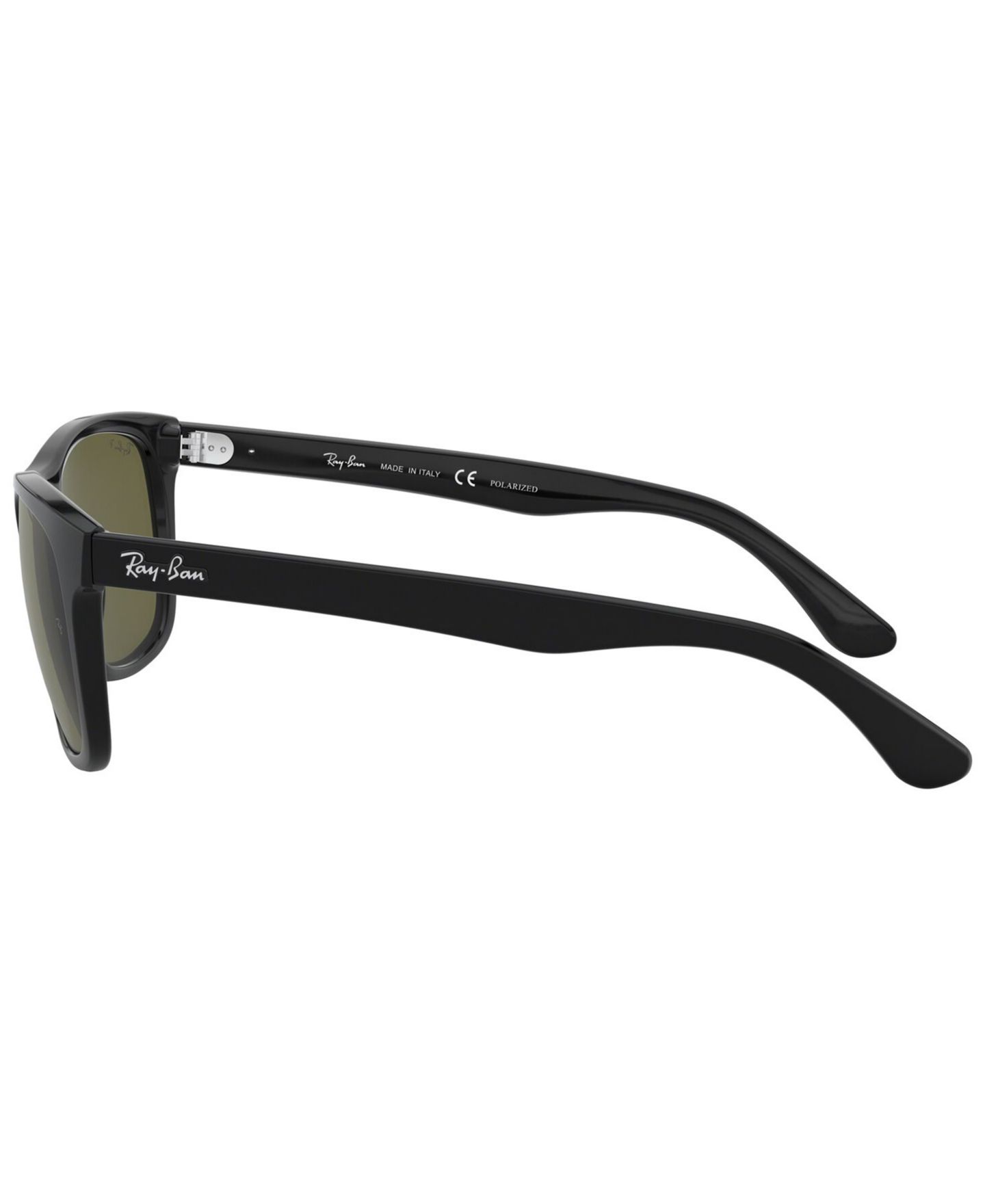 Женские солнцезащитные очки Ray-Ban Polarized Sunglasses, RB4181, цвет: Чёрный / Зелёный — фото 6