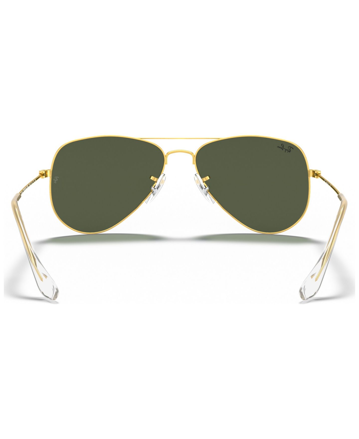 Женские солнцезащитные очки Ray-Ban Sunglasses, RB3044 Aviator Small, цвет: Золотой блестящий / Серый — фото 4