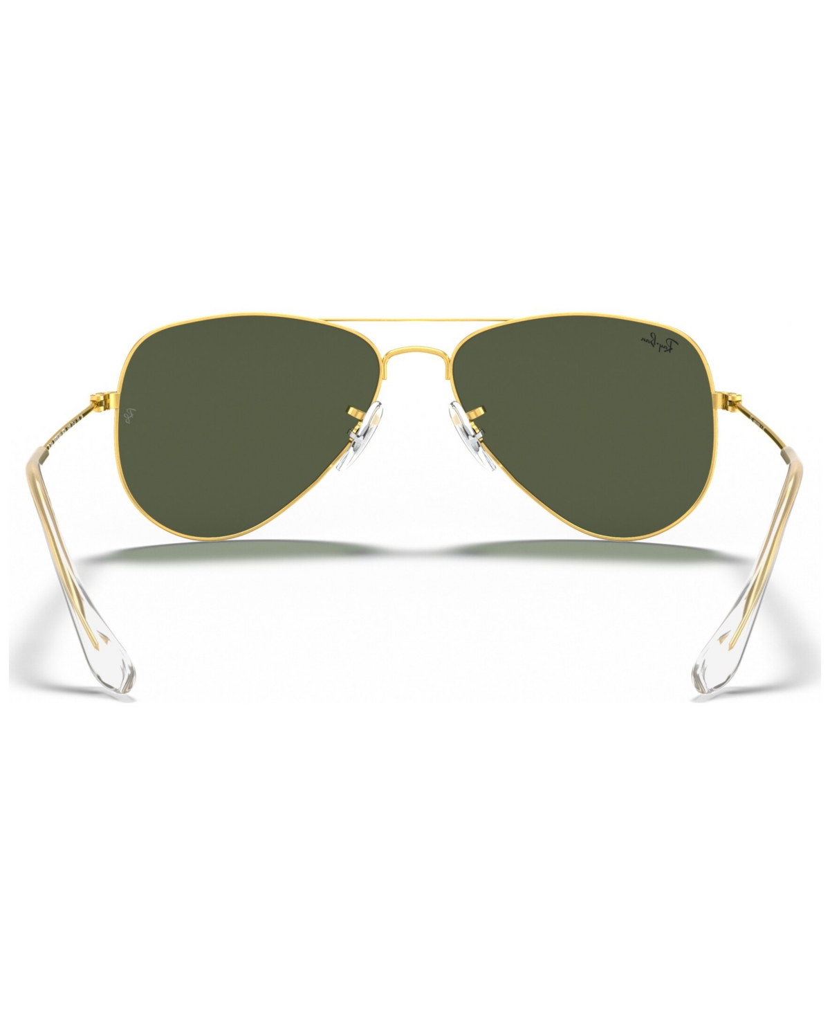 Shop Ray Ban Sunglasses, Rb3044 Aviator Small In Gold Shiny,grey