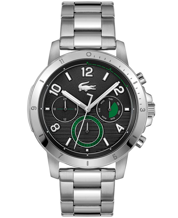 Lacoste Men's Topspin Stainless Steel Bracelet Watch 43mm - Macy's