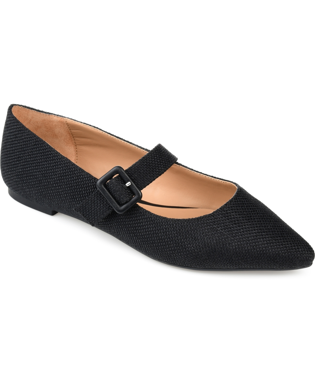 Women's Karissa Buckle Flats - Black