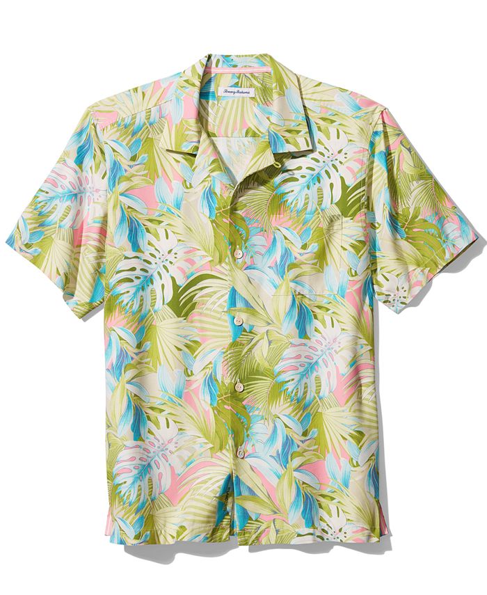 Tommy Bahama Men's Hot Tropic Palm-Print Moisture-Wicking Camp Shirt ...