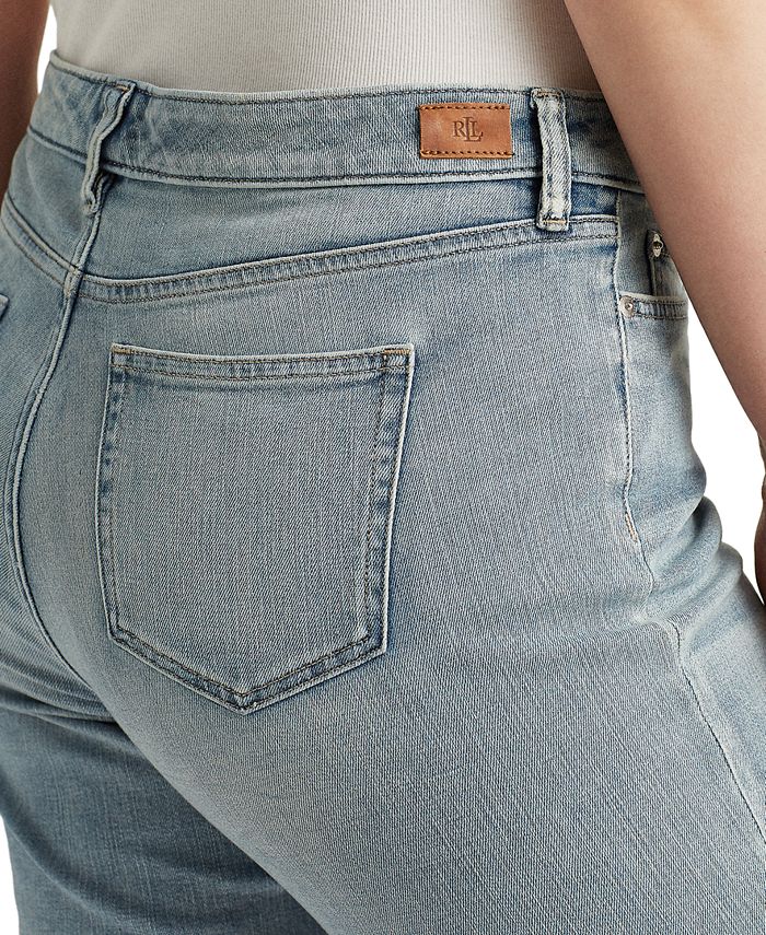 Lauren Ralph Lauren Plus-Size Stretch Cotton-Blend Shorts - Macy's