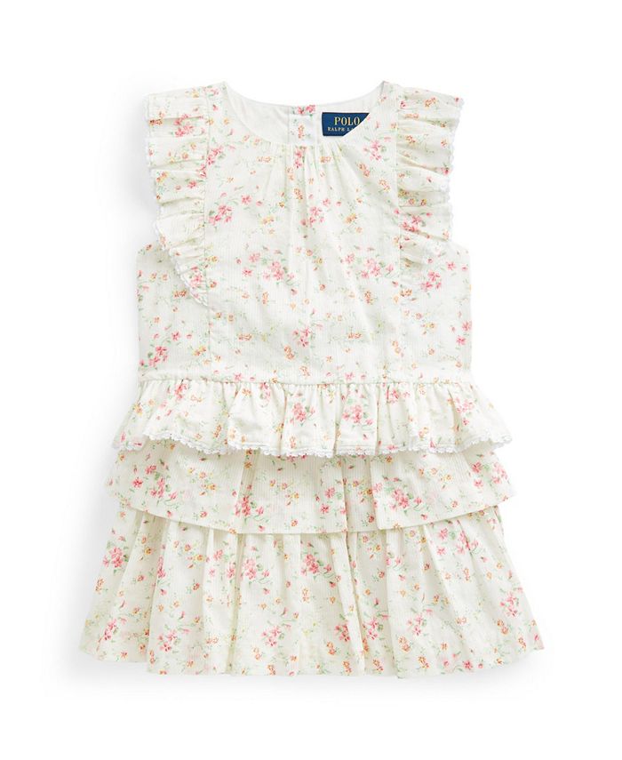 Polo Ralph Lauren Toddler Girls Floral Top Skirt Set - Macy's